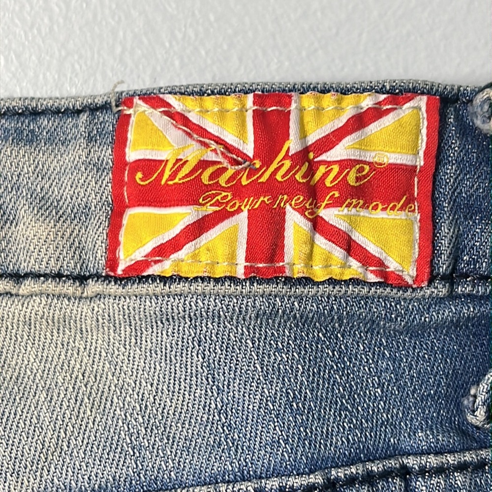 • Machine Pour Neuf Mode Blue Skinny Jeans - Picture 12 of 16